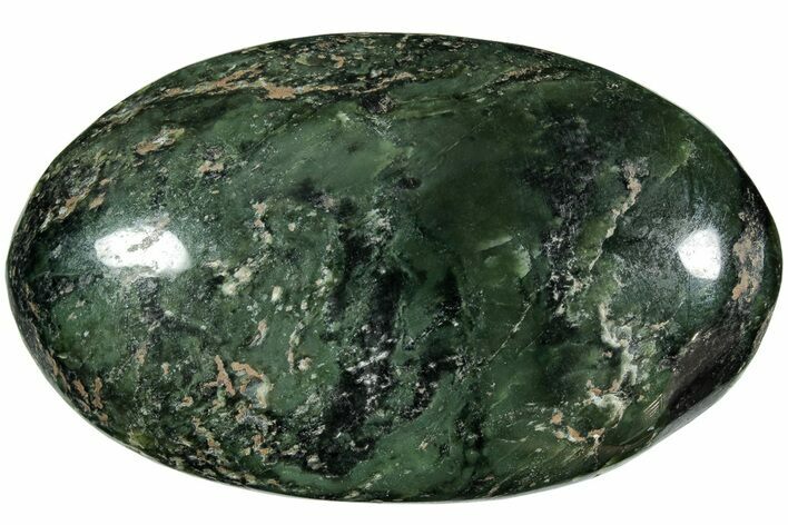 Polished Jade (Nephrite) Palm Stone - Afghanistan #221002